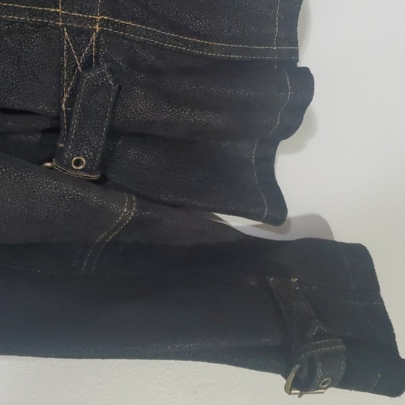 Lloyd Elliot's country club jacket women's size small black Leather Type zipper - Picture 10 of 16